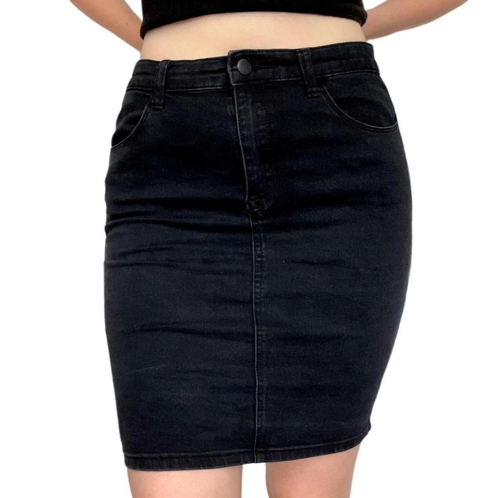 Forever 21 denim high waisted pencil skirt